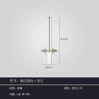 Glass Pendant Light: Stylish Nordic Luxury Kitchen and Bedroom Hanging Lamp