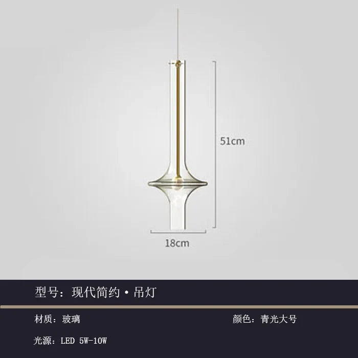 Glass Pendant Light: Stylish Nordic Luxury Kitchen and Bedroom Hanging Lamp