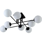 Milk Glass Ceiling Light Modern Ceiling Lamp Living Room Lighting
