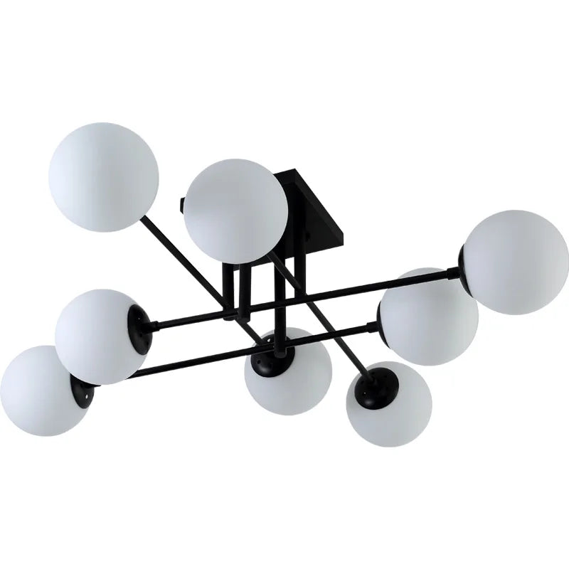 Milk Glass Ceiling Light Modern Ceiling Lamp Living Room Lighting
