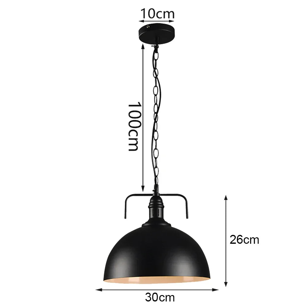 Loft Pendant Light Iron Chanderlier LED E27 Bar Living Room Decor