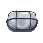 Black Bulkhead Wall Lantern Exterior Wall Light - Security Sconce for Porch & Patio