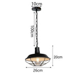Loft Pendant Light Iron Chanderlier LED E27 Bar Living Room Decor