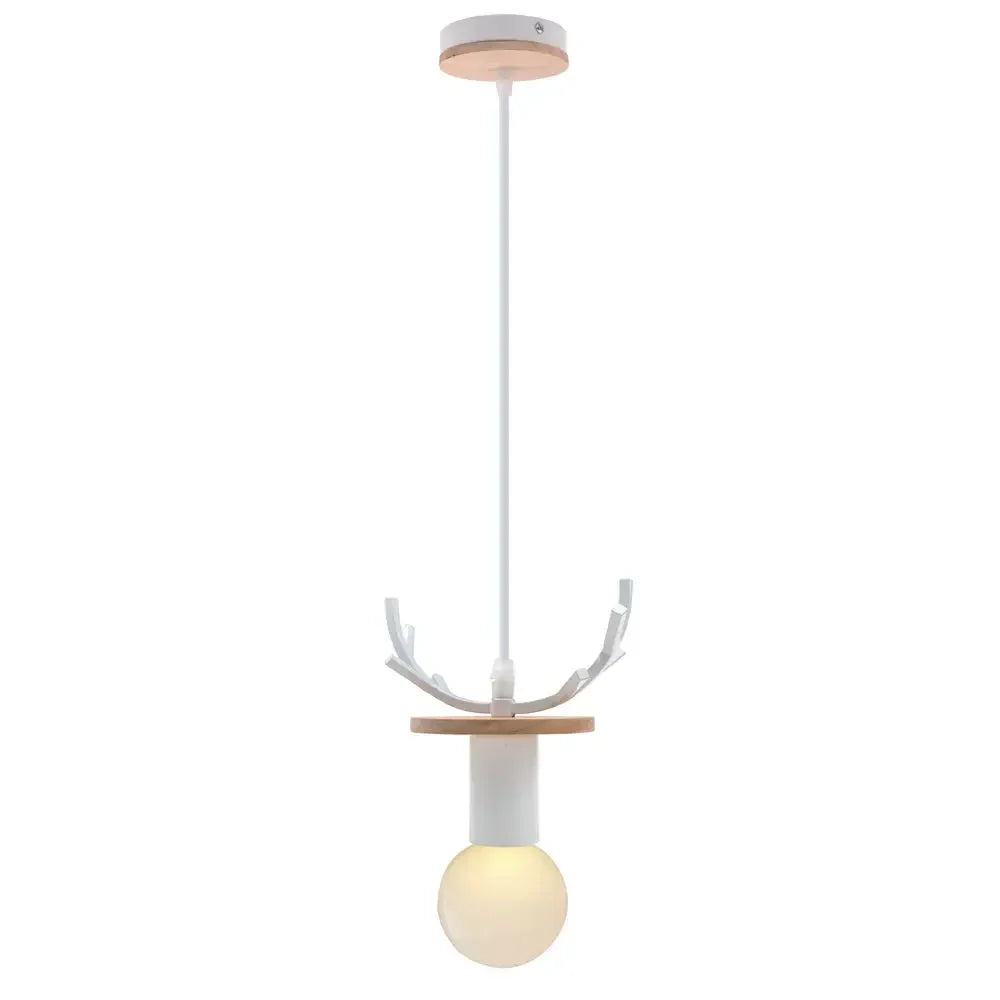 LED Wood Ceiling Pendant Light Vintage Retro Loft Hanging Lamp Suspension E27