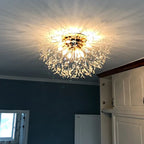Dandelion Chandelier: Nordic Minimalist Wrought Iron LED Indoor Light for Living Room