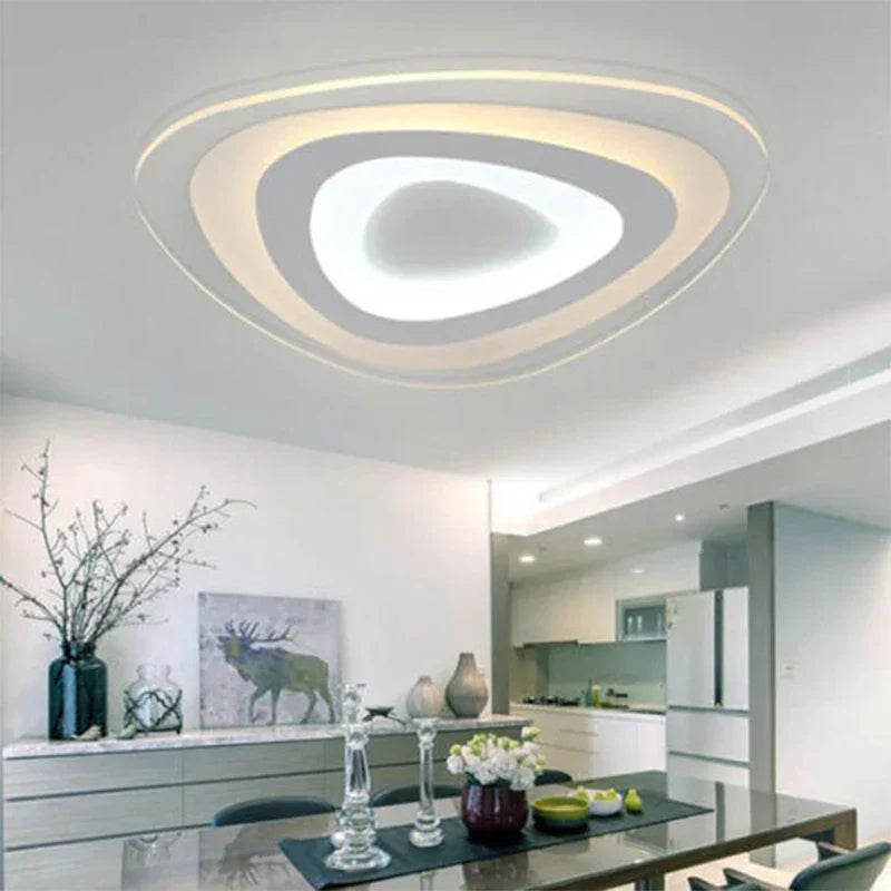 Triangle LED Ceiling Light | Modern Acrylic Lamparas de Techo Fixtures