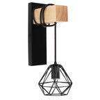 Nordic Wood Wall Lights Retro Adjustable Wall-mounted Bar Bedside Lighting by Afralia™