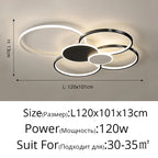 LED Ceiling Chandelier Light for Living Room Bedroom Dining Hall Indoor Lighting Fixtures