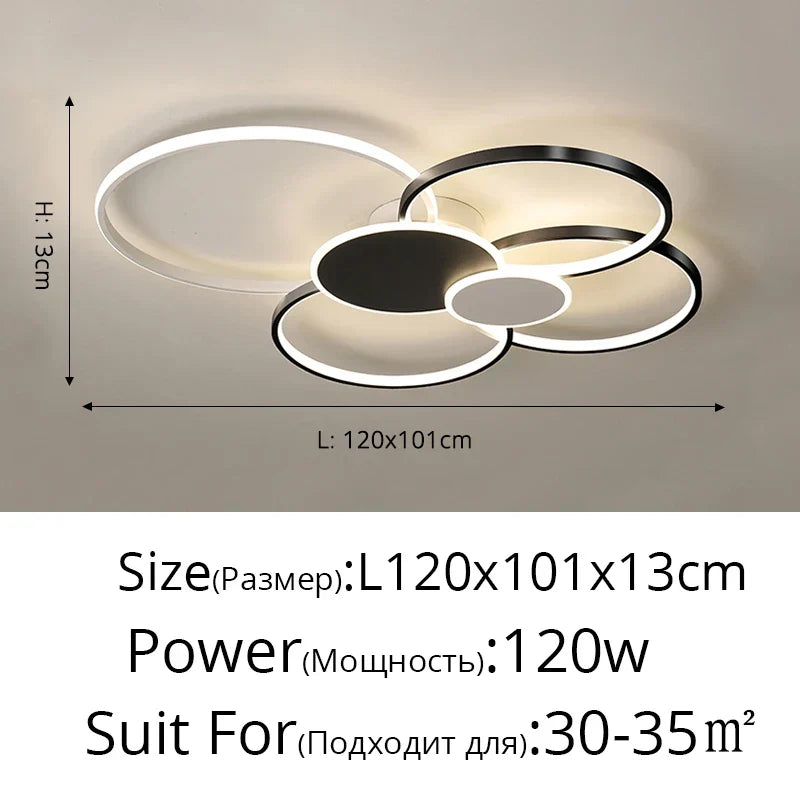 LED Ceiling Chandelier Light for Living Room Bedroom Dining Hall Indoor Lighting Fixtures