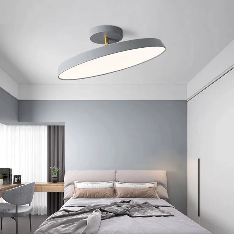 Rotatable LED Ceiling Lamp: Nordic Minimalist Modern for Bedroom, Study Room, Kitchen