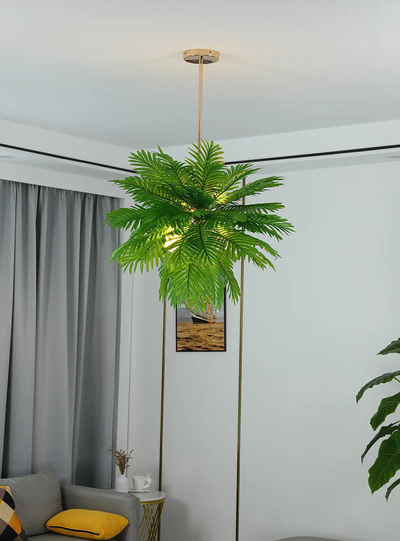 Nordic Leaf LED Chandelier for Modern Living Spaces