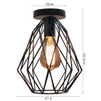 Iron Aisle Ceiling Lights: Industrial Nordic Vintage Kitchen Decor Ceiling Lamp