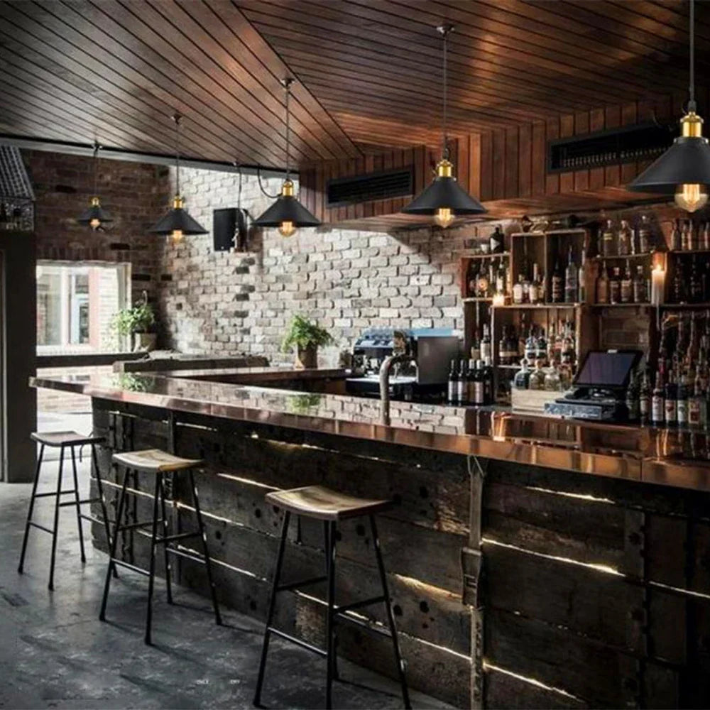 Industrial Pendant Lights: Modern Retro Loft Hanging Lamp for Home Decor