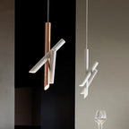 Tubes Pendant Light: Modern Designer Rose Gold Lamp for Study Office Restaurant