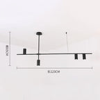 LED Ceiling Chandelier: Scandinavian Post-modern Designer Hanging Lamp for Dining & Living Room