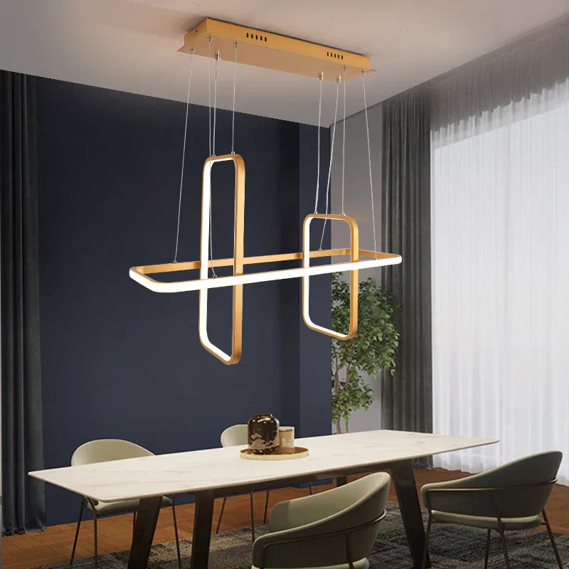 Matte Black/White/Gold Nordic Modern LED Pendant Lights for Dining Living Room