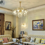 Crystal LED Chandelier: Luxury Indoor Lighting for Home, Kitchen, Living Room