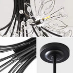 Dandelion Flower Chandelier: Modern LED Living Room Bedroom Indoor Decor Bouquet Lamps