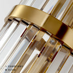 Luxury Crystal Wall Lamp for Living Room & Bedroom - Gold Sconce Light