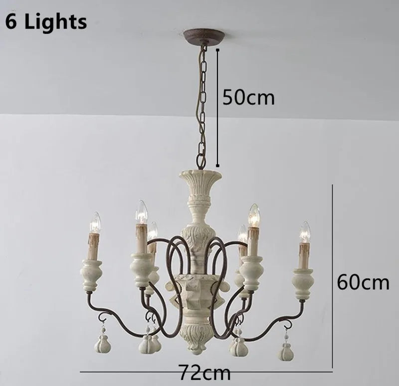 Rustic Iron Pendant Chandelier Vintage Industrial Lamps Ceiling Lighting Fixtures