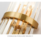 Luxury Crystal Wall Lamp for Living Room & Bedroom - Gold Sconce Light
