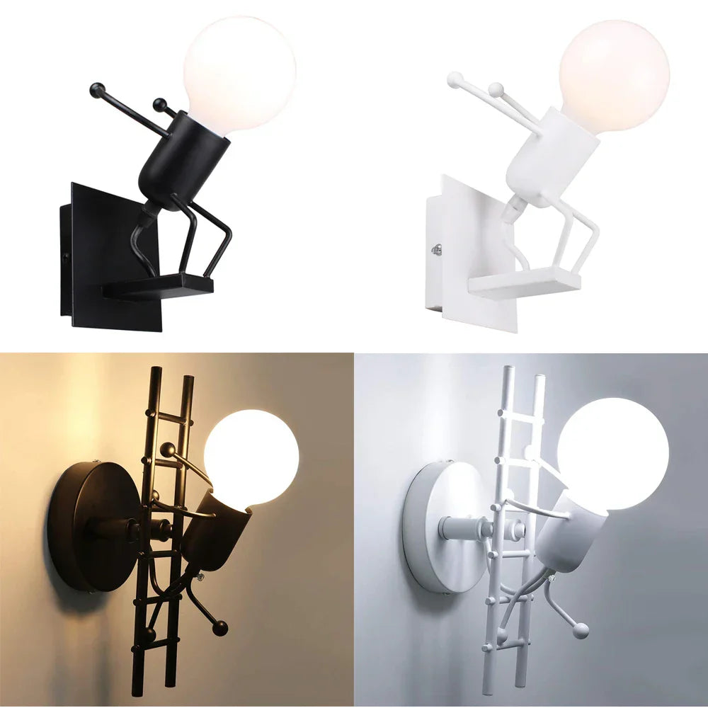 Creative LED Wall Light Indoor Wall Sconce Modern Art Decor Iron E27