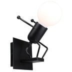 Modern Iron Wall Sconce Light for Bedroom Kids Room Kitchen