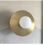 Golden Glass Ball Wall Sconce Light Fixture for Modern Home Lighting