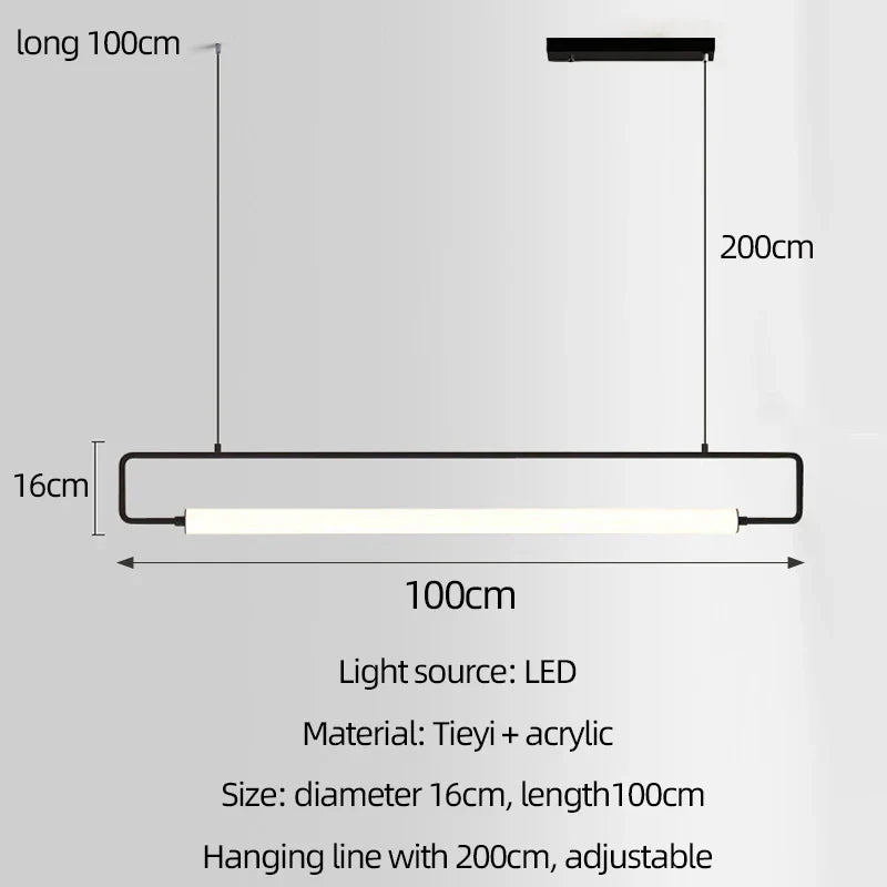 Nordic Chandelier for Bar Restaurant Kitchen Coffee Shop Minimalist Decor Lighting