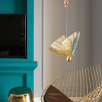 LED Butterfly Pendant Light for Living Room Chandelier - Colorful Acrylic Insect Fixture