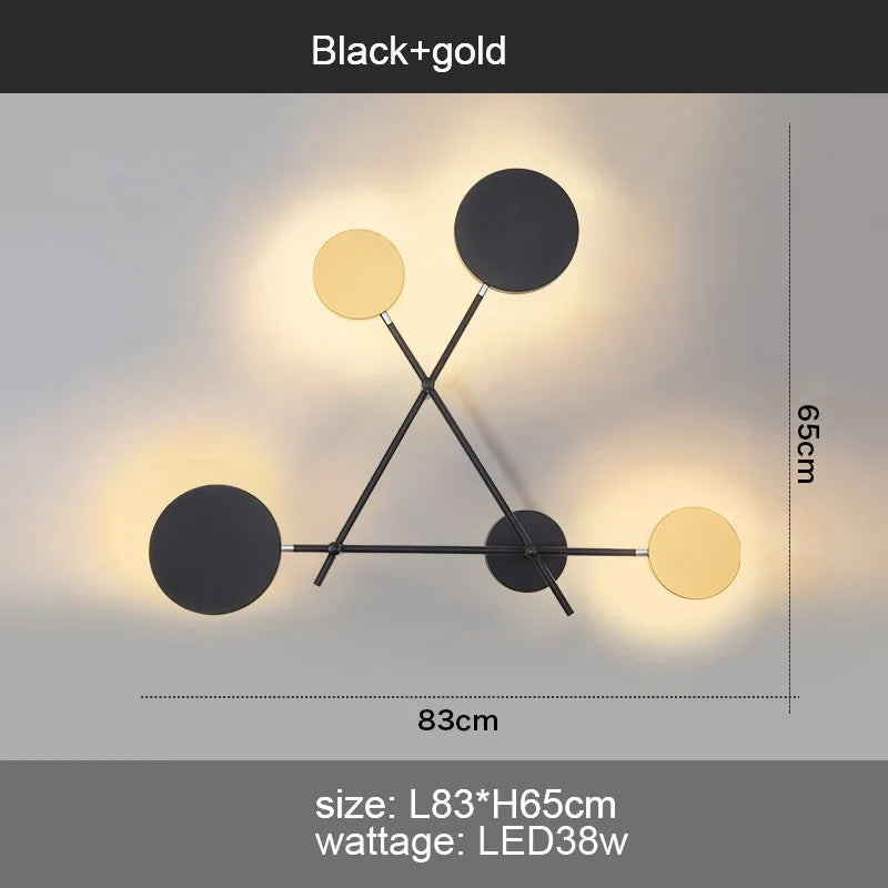 Adjustable Rotating LED Wall Sconce with Switch, Modern Stair Hallway Fixture