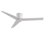 Modern Low Floor Aluminum Blade Ceiling Fan with Remote Control, No Light