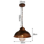 Loft Pendant Light Iron Chanderlier LED E27 Bar Living Room Decor