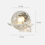 Moon Glass Wall Lamp for Bedroom Decoration - LED Night Light Fixtures
