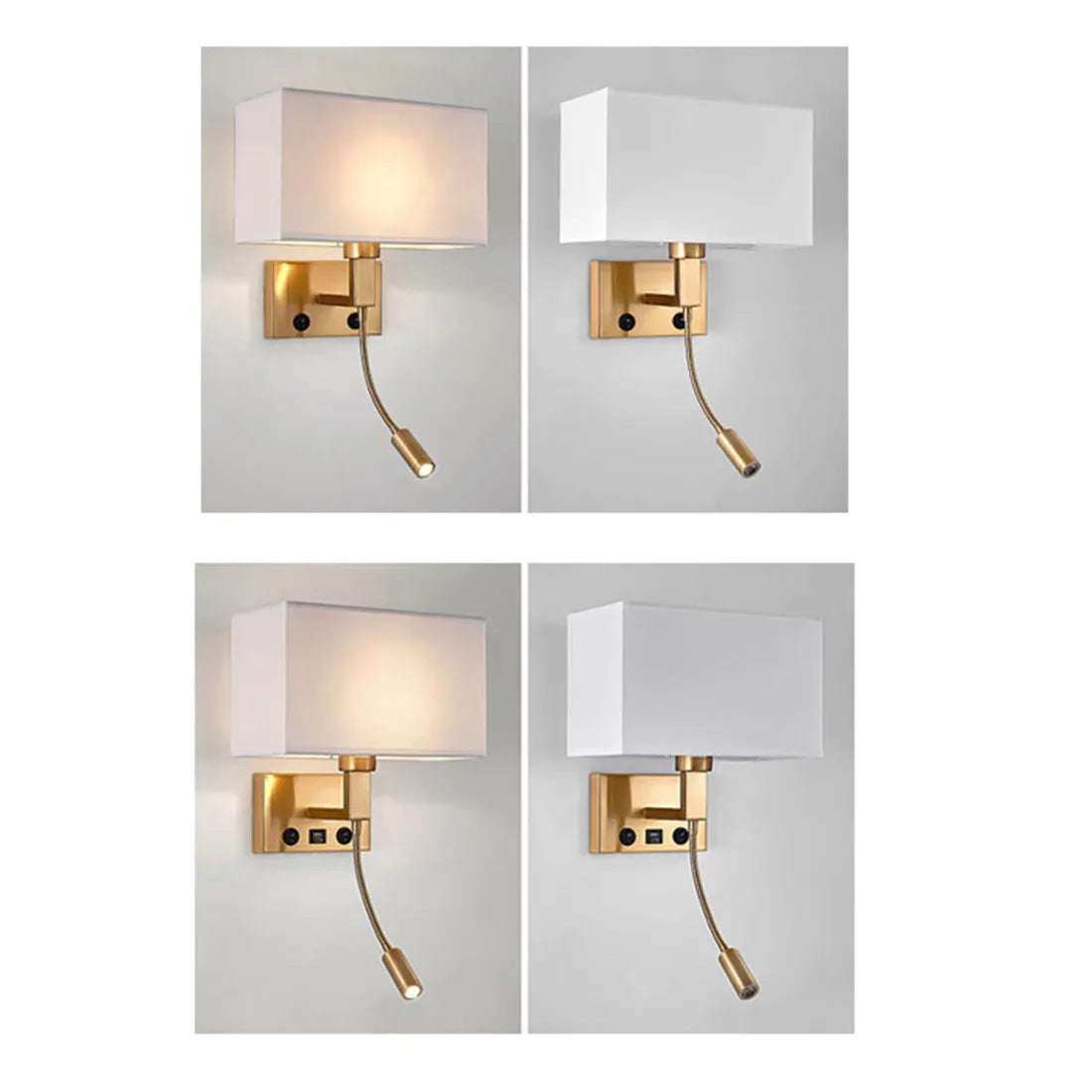 Swing Arm Bedside Wall Lamp Bronze Finish - Vintage LED Reading Light