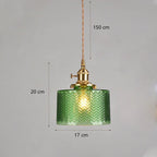 Glass Pendant Lamps Modern Hanging Lights for Dining Bedside Decorative LED Lustre
