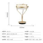 Crystal Table Lamp: Nordic Light Luxury Design for Bedroom Bedside