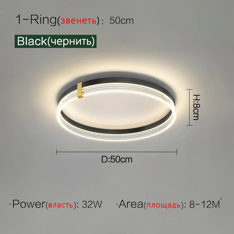 Nordic Light Luxury Foyer Ceiling Lamp - Modern, Simple, Elegant Lighting