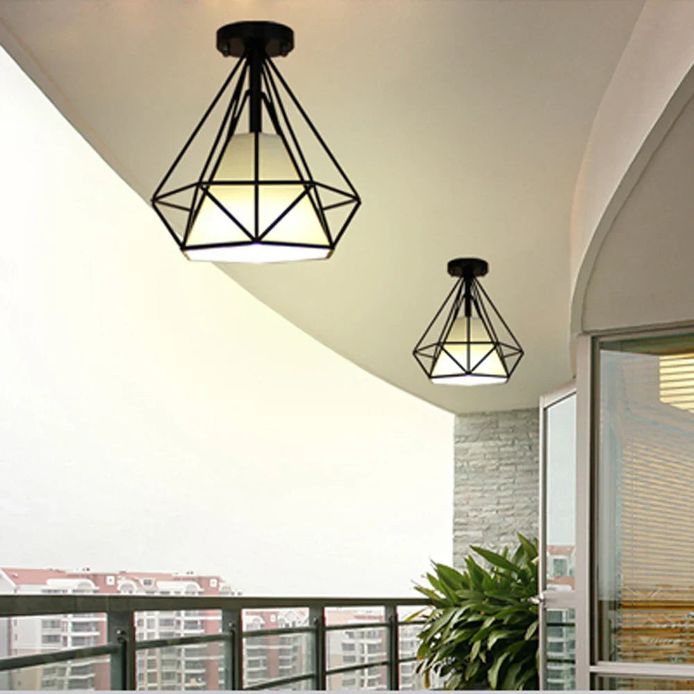 Nordic Industrial Ceiling Lamp Shade Fixture Chandeliers - Vintage Metal Home Decor