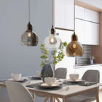 Glass Pendant Light: Modern Nordic E27 LED Hanging Lamp for Indoor Decoration
