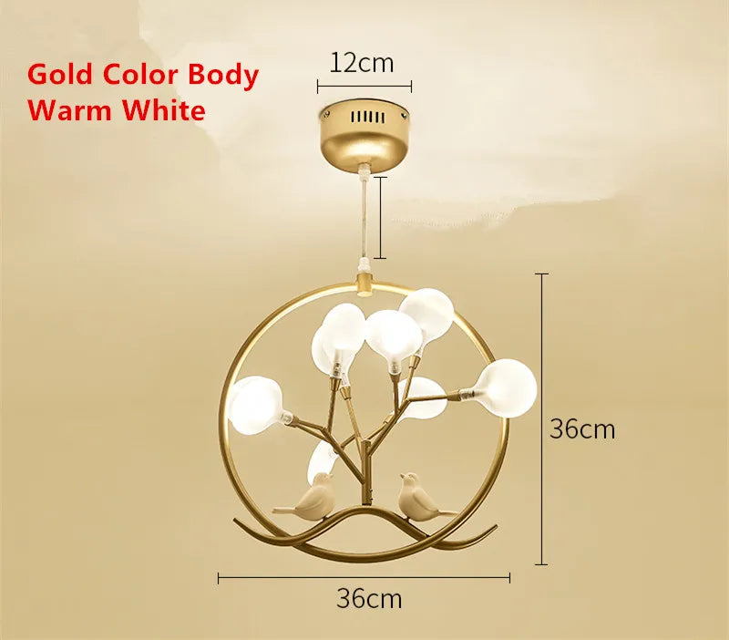 Gold Glass Ball Chandelier Nordic Design for Home Dining Kitchen Restaurant Hallway