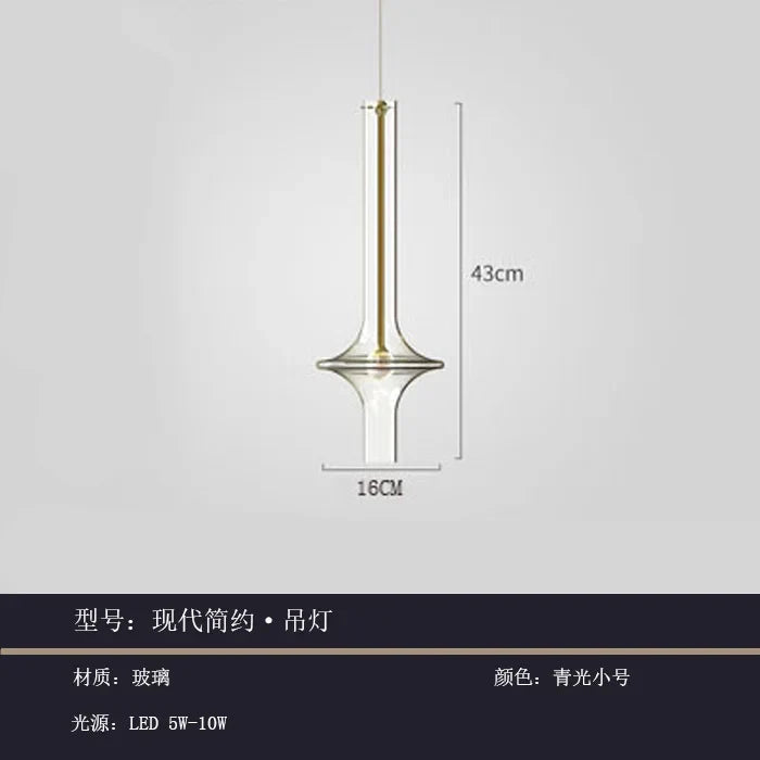 Glass Pendant Light: Stylish Nordic Luxury Kitchen and Bedroom Hanging Lamp