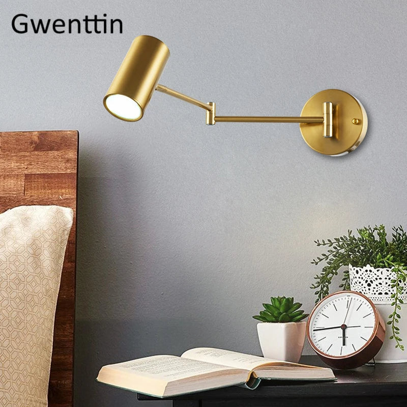 Modern Europe Adjustable Wall Sconce for Bedroom Decor