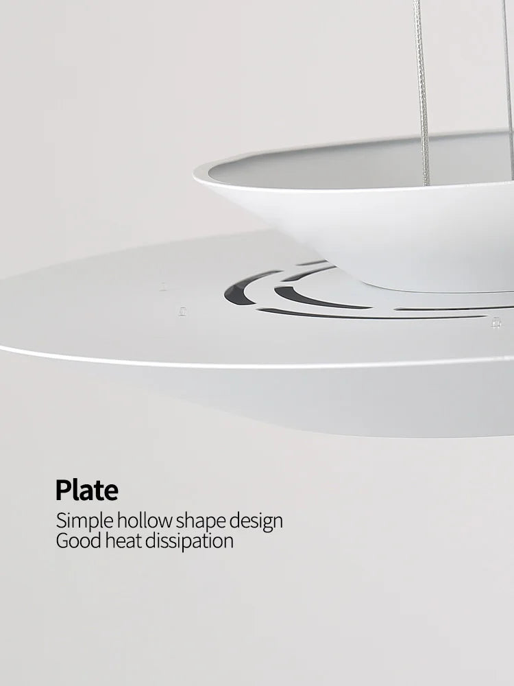 Round LED Chandelier: Modern Nordic Minimalist Dining Room Lamp for Living Room