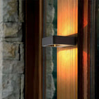 Outdoor LED Wall Sconce Light IP65 Waterproof Aluminum Garden Villa Porch Black