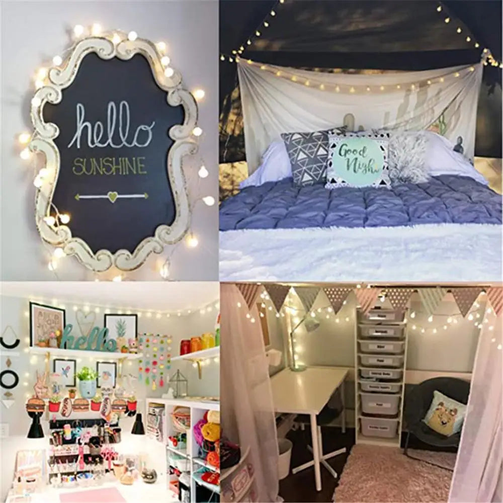 LED Globe Ball String Lights for Indoor Outdoor Decor