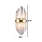 Glass Rod Crystal Wall Lamp: Modern Nordic Light Luxury for Bedroom, Living Room