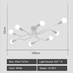 Retro Industrial Loft Sputnik Chandelier for Home Decor Dinning Cafe Bar