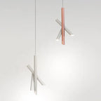 Tubes Pendant Light: Modern Designer Rose Gold Lamp for Study Office Restaurant