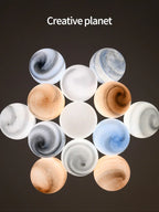 Nordic Moon Chandelier Bubble Ball Living Room Dining Bedroom Lamp